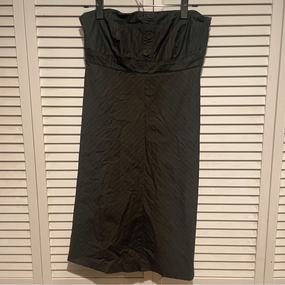 Striped Strapless Dress